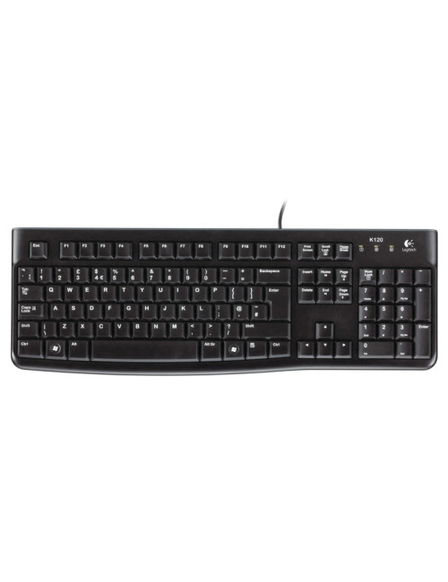 Logitech K120 Standard, Wired, EN/LT, 1.5 m, USB Port, Black, Lithuanian, 55 g