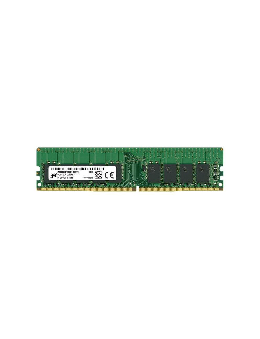 Server Memory Module|MICRON|DDR4|16GB|UDIMM/ECC|3200 MHz|CL 22|1.2 V|MTA9ASF2G72AZ-3G2R