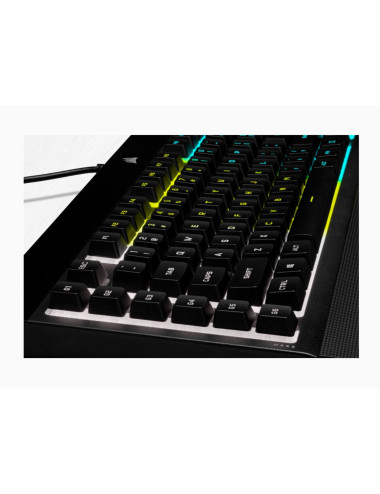 Corsair K55 RGB PRO Gaming keyboard, RGB LED light, US, Wired, Black