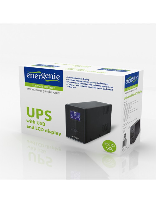 EnerGenie UPS with USB and LCD display EG-UPS-035 2000 VA