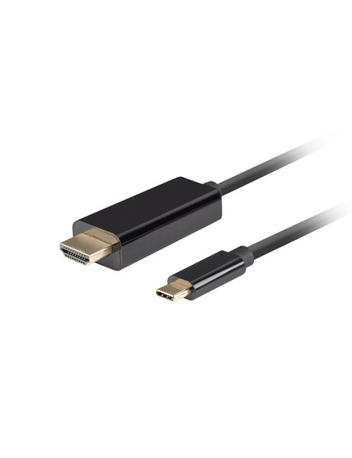 Lanberg USB-C to HDMI Cable, 0.5 m 4K/60Hz, Black