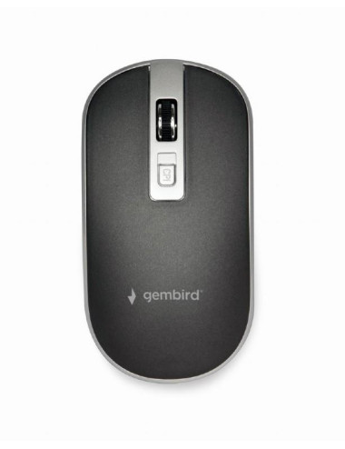 MOUSE USB OPTICAL WRL BLACK/SILVER MUSW-4B-06-BS GEMBIRD