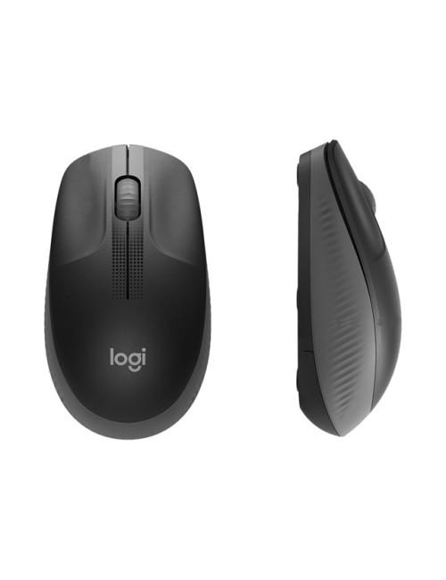 Logitech Full size Mouse M190 Wireless, Charcoal, USB