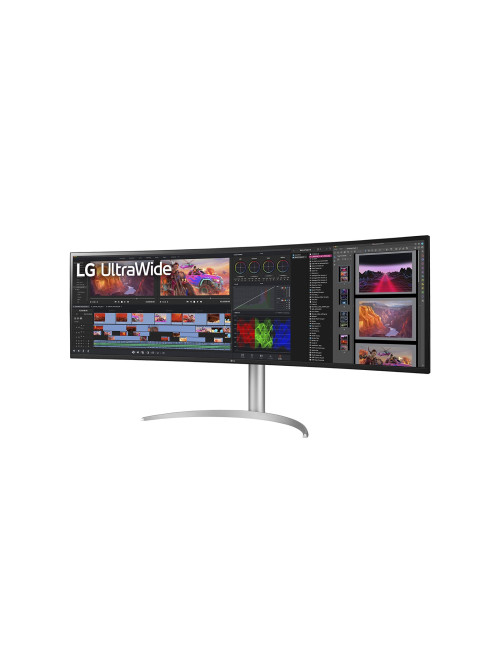 LG 49WQ95C-W 49 UltraWide Curved LED Monitor 5120x1440/400cd/m2/5ms/ HDMI USB Type C Display Port