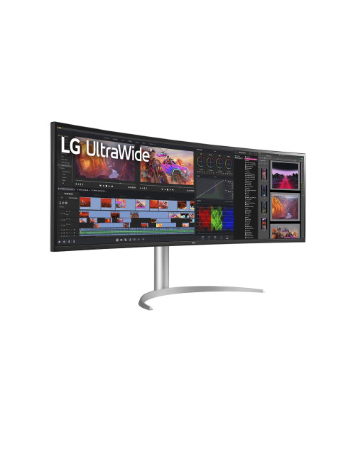 LG 49WQ95C-W 49 UltraWide Curved LED Monitor 5120x1440/400cd/m2/5ms/ HDMI USB Type C Display Port