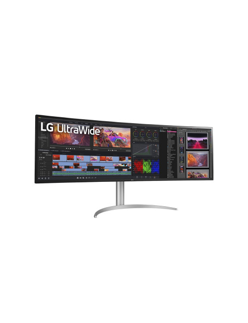 LG 49WQ95C-W 49 UltraWide Curved LED Monitor 5120x1440/400cd/m2/5ms/ HDMI USB Type C Display Port