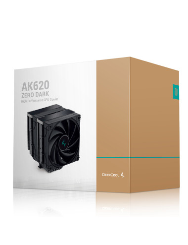 Deepcool AK620 Zero Dark, Intel, AMD, CPU Air Cooler
