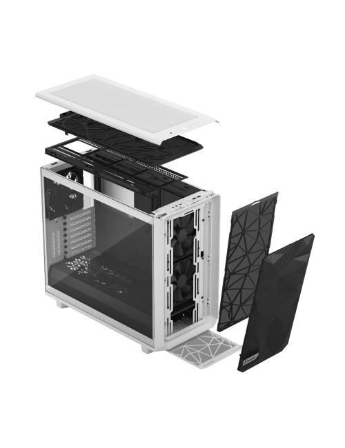 Fractal Design Meshify 2 Clear Tempered Glass White