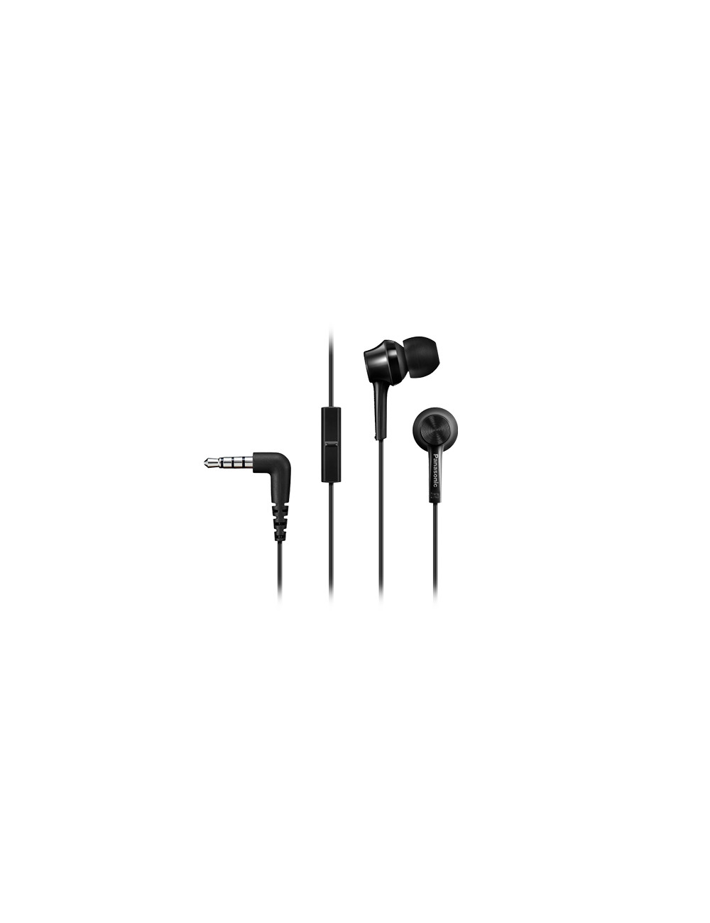 Panasonic Canal type RP-TCM115E-K Wired, In-ear, Microphone, 3.5 mm, Black