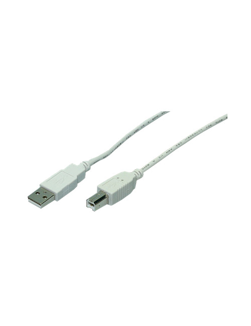 Logilink USB 2.0 A to USB 2.0 B Cable USB A male, USB B male, 1.8 m, Grey