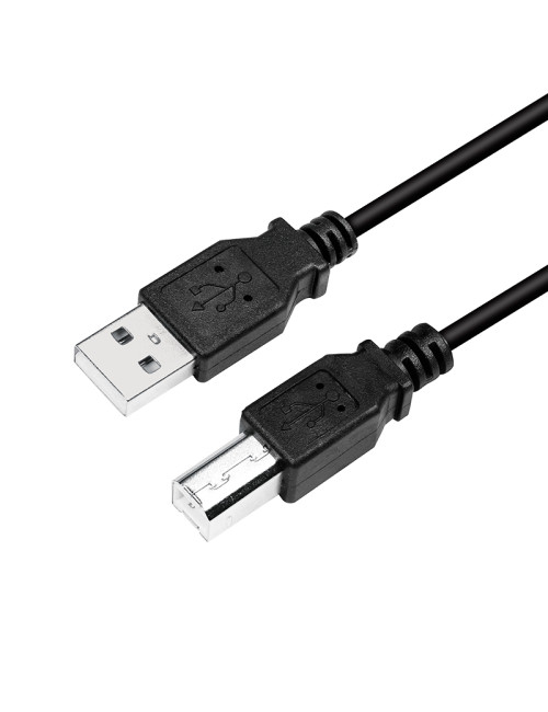 Logilink CU0007B USB 2.0 cable 2 m, USB 2.0 B (male), USB 2.0 A (male)