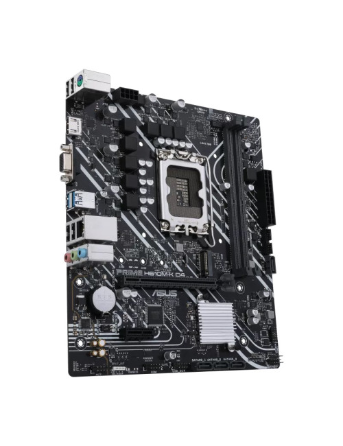 Asus PRIME H610M-K D4 Processor family Intel, Processor socket LGA1700, DDR4 DIMM, Memory slots 2, Supported hard disk drive int