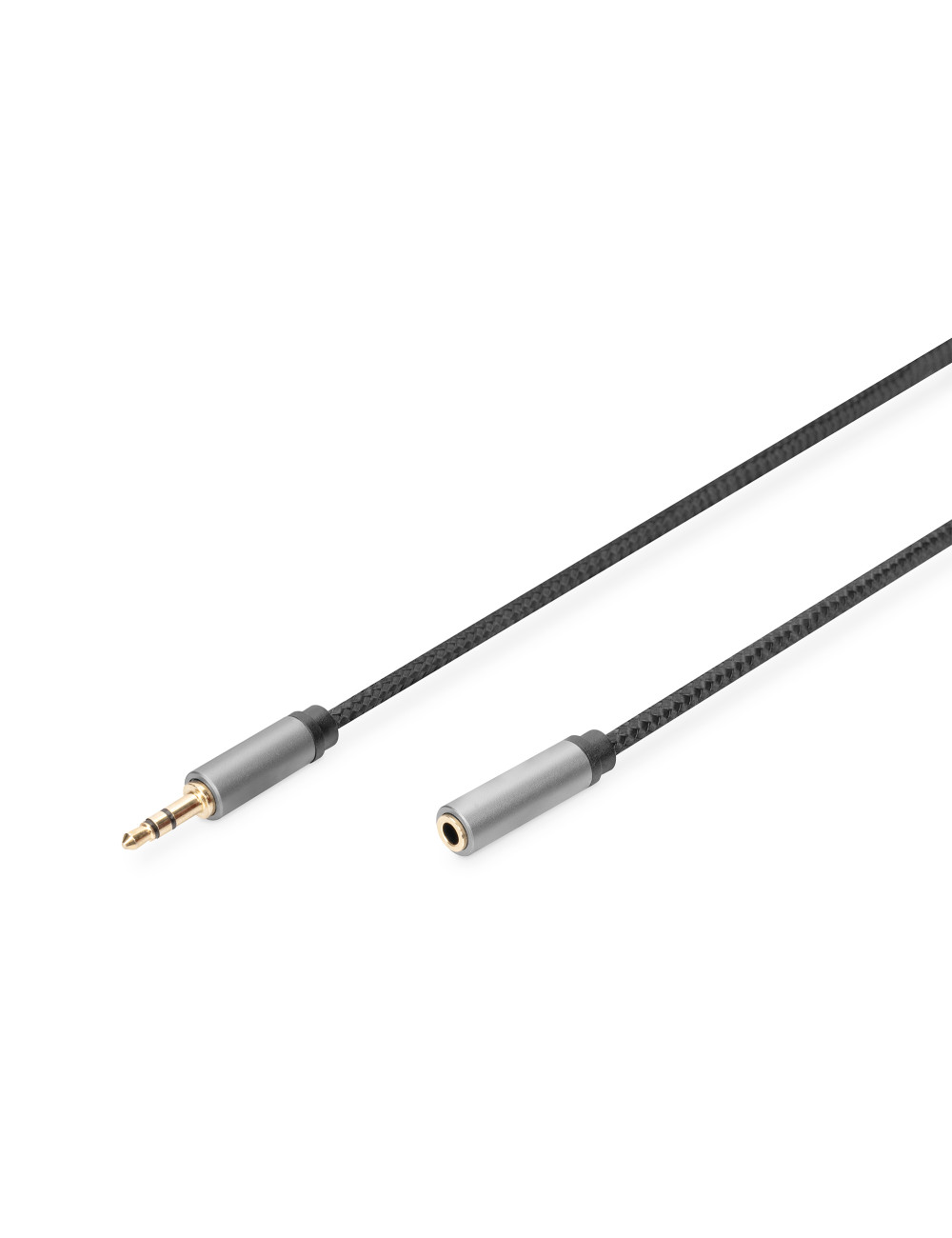 Digitus AUX Audio Cable Stereo 3.5mm Male to Female Aluminum Housing DB-510210-018-S 1.8 m