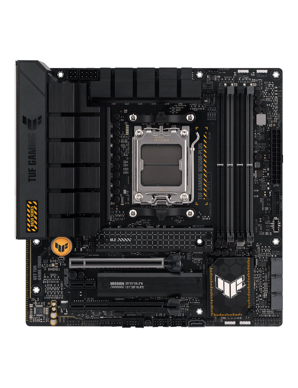 Asus TUF GAMING B650M-PLUS Processor family AMD, Processor socket AM5, DDR5 DIMM, Memory slots 4, Supported hard disk drive inte