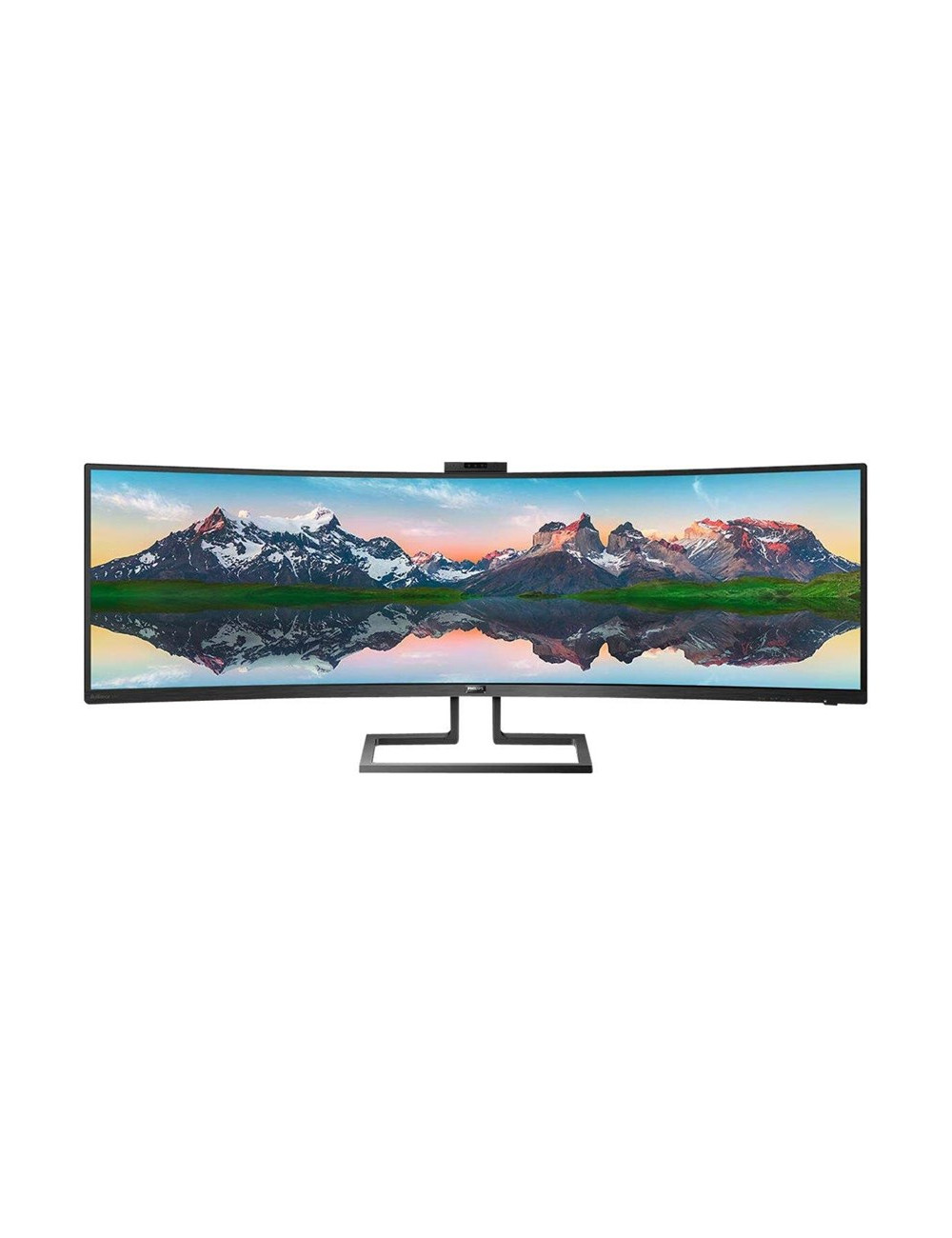 Philips SuperWide curved LCD display 499P9H/00 48.8 ", VA, Dual QHD, 5120 x 1440 pixels, 32:9, 5 ms, 450 cd/m , Black, Headphone