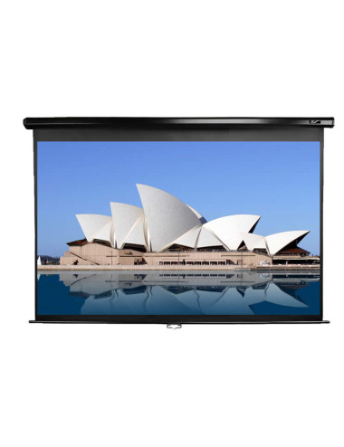 Elite Screens Manual Series M100UWH Diagonal 100 ", 16:9, Viewable screen width (W) 221 cm, Black