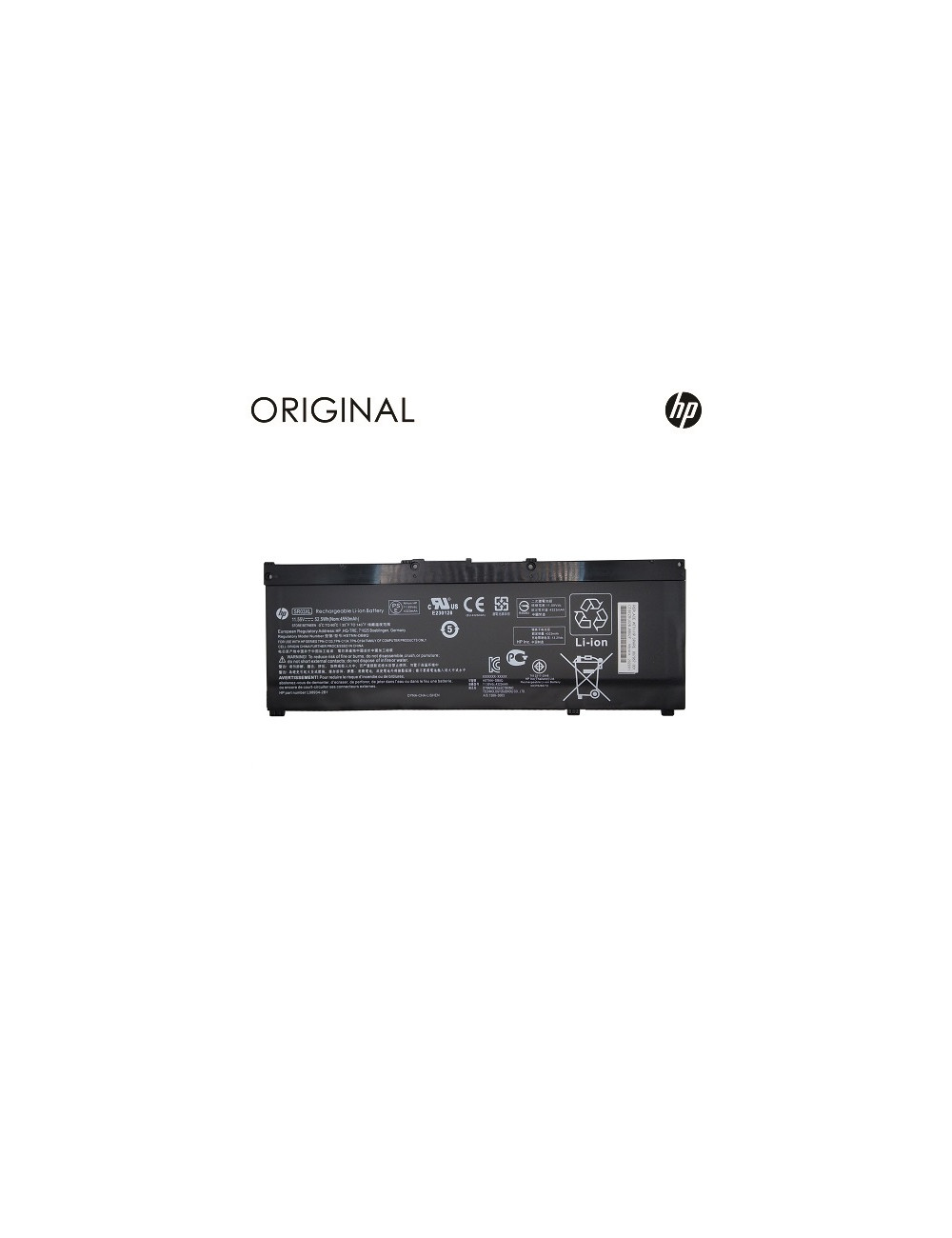 Nešiojamo kompiuterio baterija HP SR03XL, 4550mAh, Original