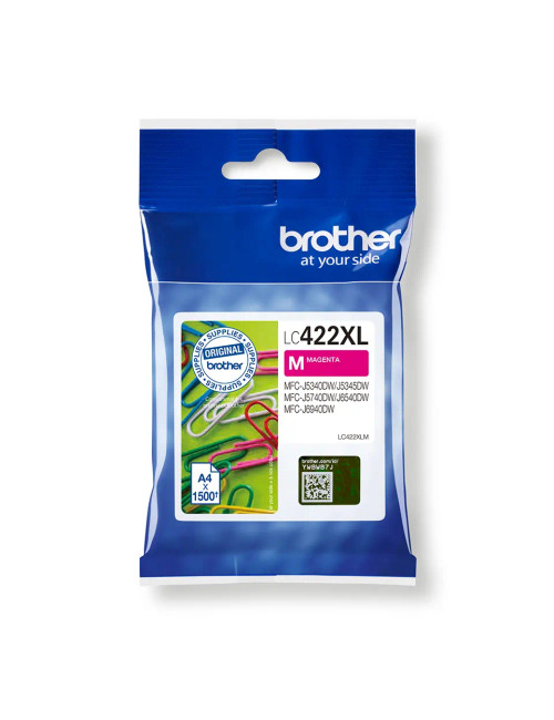 Brother LC422XLM Ink Cartridge, Magenta