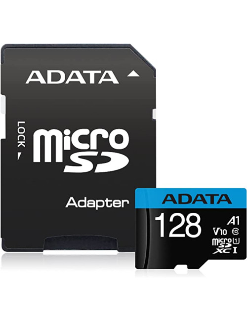 ADATA microSDXC/SDHC UHS-I Memory Card Premier 128 GB, microSDHC/SDXC, Flash memory class 10