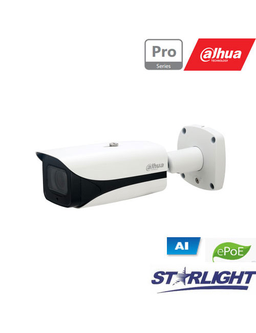 IP kamera AI cilindr. 2MP STARLIGHT su LXIR iki 150m. 1/2.8 ,5.3-64mm, WDR, IP67,IVS, 0.002 Lux