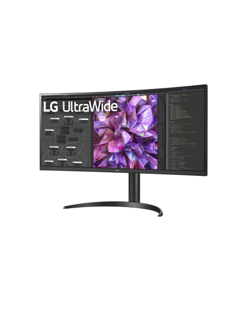 LG Curved Monitor 34WQ75C-B 34 ", IPS, QHD, 3440 x 1440, 21:9, 5 ms, 300 cd/m , Black, 60 Hz, HDMI ports quantity 2