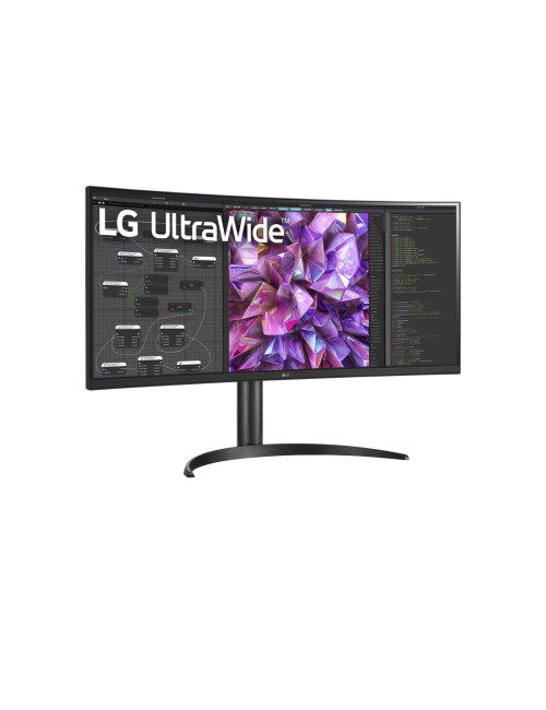 LG Curved Monitor 34WQ75C-B 34 ", IPS, QHD, 3440 x 1440, 21:9, 5 ms, 300 cd/m , Black, 60 Hz, HDMI ports quantity 2