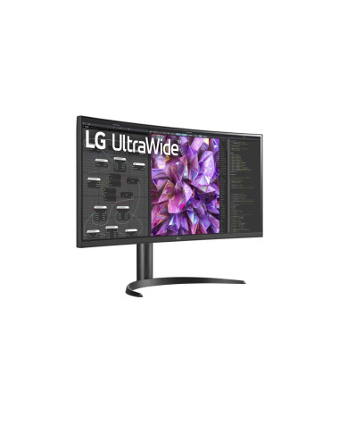 LG Curved Monitor 34WQ75C-B 34 ", IPS, QHD, 3440 x 1440, 21:9, 5 ms, 300 cd/m , Black, 60 Hz, HDMI ports quantity 2