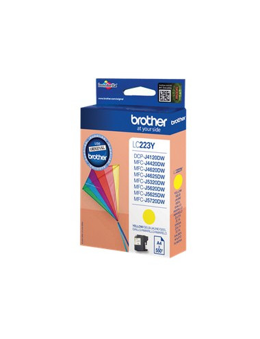 Brother LC-223Y Ink Cartridge, Yellow