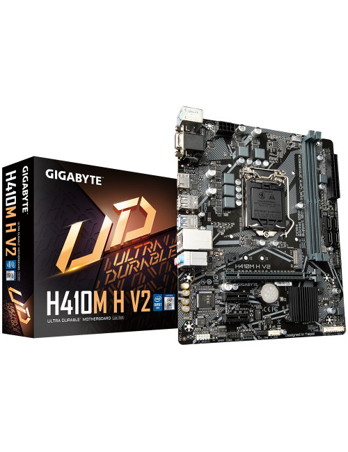 Gigabyte H410M H V2 1.0 M/B Processor family Intel, Processor socket LGA1200, DDR4 DIMM, Memory slots 2, Supported hard disk dri