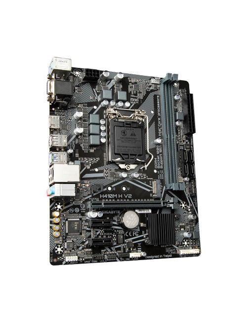 Gigabyte H410M H V2 1.0 M/B Processor family Intel, Processor socket LGA1200, DDR4 DIMM, Memory slots 2, Supported hard disk dri