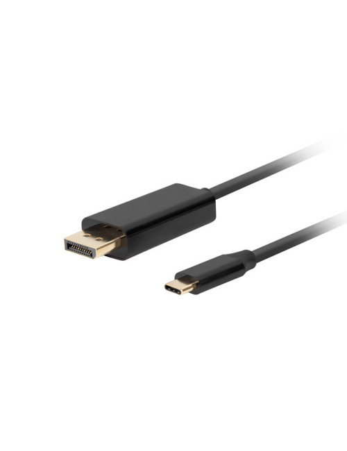 Lanberg USB-C to DisplayPort Cable, 1 m 4K/60Hz, Black