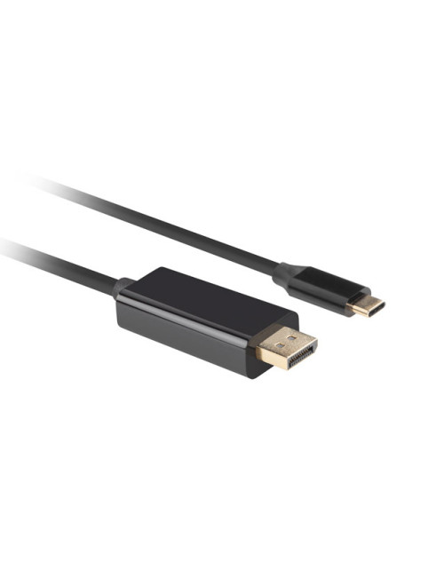 Lanberg USB-C to DisplayPort Cable, 1 m 4K/60Hz, Black