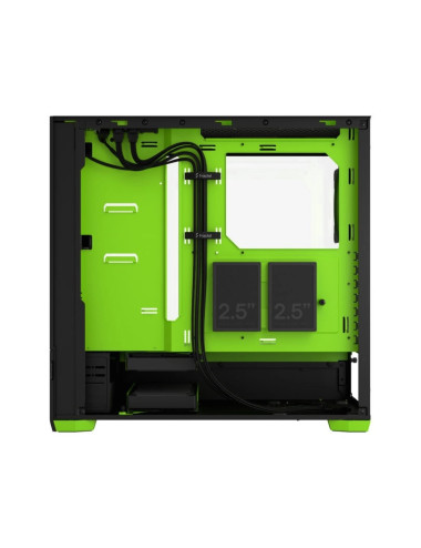 Fractal Design Pop Air RGB Green Core TG Clear Tint, ATX, mATX, Mini ITX, Power supply included No