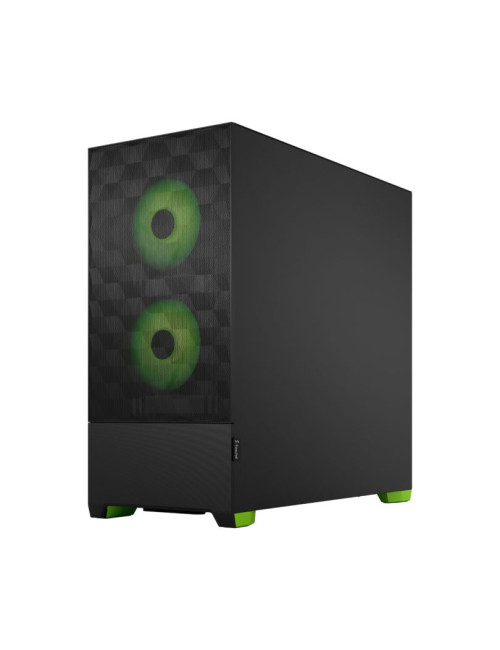 Fractal Design Pop Air RGB Green Core TG Clear Tint, ATX, mATX, Mini ITX, Power supply included No