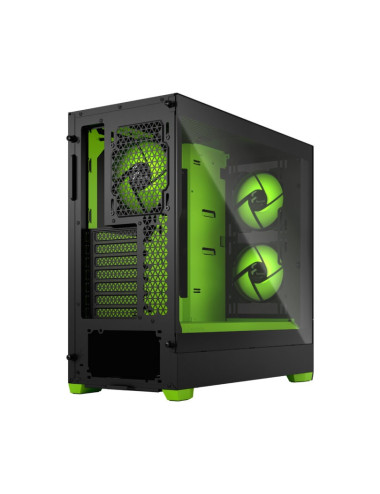 Fractal Design Pop Air RGB Green Core TG Clear Tint, ATX, mATX, Mini ITX, Power supply included No