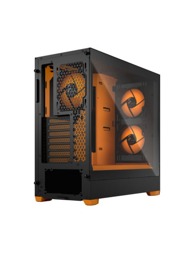 Fractal Design Pop Air RGB Orange Core TG Clear Tint, ATX, mATX, Mini ITX, Power supply included No