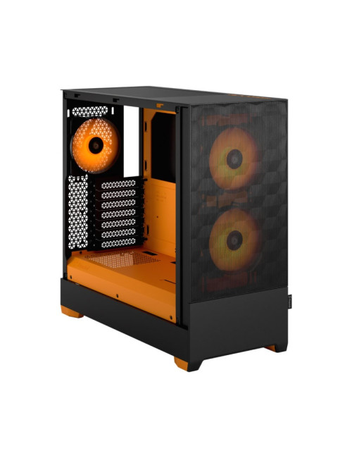 Fractal Design Pop Air RGB Orange Core TG Clear Tint, ATX, mATX, Mini ITX, Power supply included No