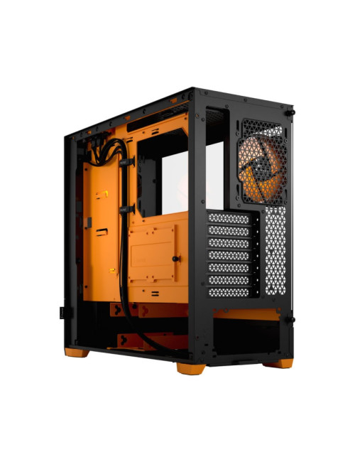 Fractal Design Pop Air RGB Orange Core TG Clear Tint, ATX, mATX, Mini ITX, Power supply included No