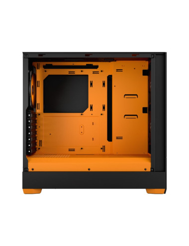 Fractal Design Pop Air RGB Orange Core TG Clear Tint, ATX, mATX, Mini ITX, Power supply included No