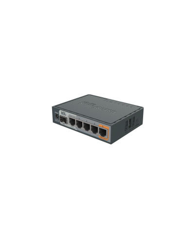 Mikrotik Wired Ethernet Router RB760iGS, hEX S, Dual Core 880MHz CPU, 256MB RAM, 16 MB (MicroSD), 5xGigabit LAN, 1xSFP, USB, IPs