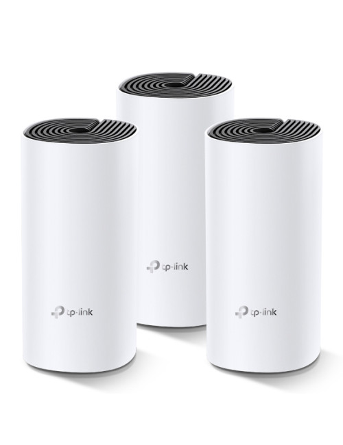 TP-LINK Whole Home Mesh WiFi System Deco M4 (3-Pack) 802.11ac, 300+867 Mbit/s, 10/100/1000 Mbit/s, Ethernet LAN (RJ-45) ports 2,