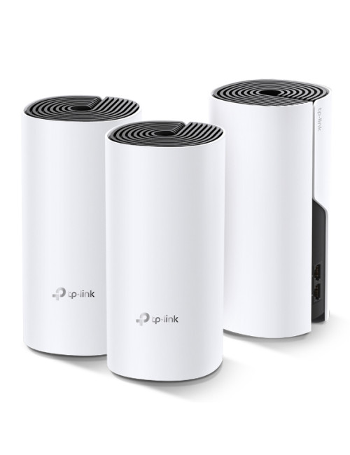 TP-LINK Whole Home Mesh WiFi System Deco M4 (3-Pack) 802.11ac, 300+867 Mbit/s, 10/100/1000 Mbit/s, Ethernet LAN (RJ-45) ports 2,