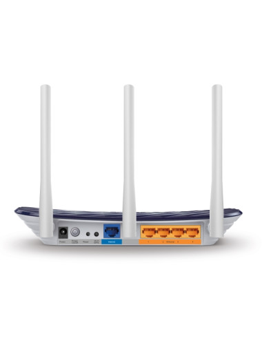 TP-LINK Router Archer C20 802.11ac, 300+433 Mbit/s, 10/100 Mbit/s, Ethernet LAN (RJ-45) ports 4, Antenna type 3xExternal