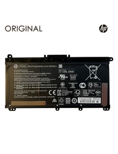 Nešiojamo kompiuterio baterija HP TF03XL, 3470mAh, Original