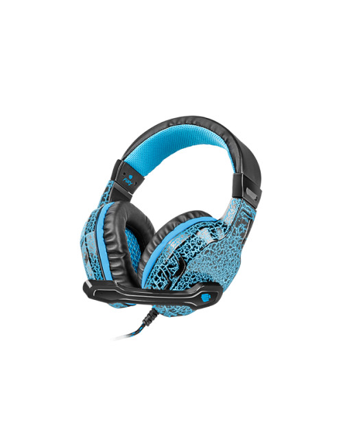 Fury Gaming Headset, Wired, NFU-0863 Hellcat, Black/Blue, Built-in microphone