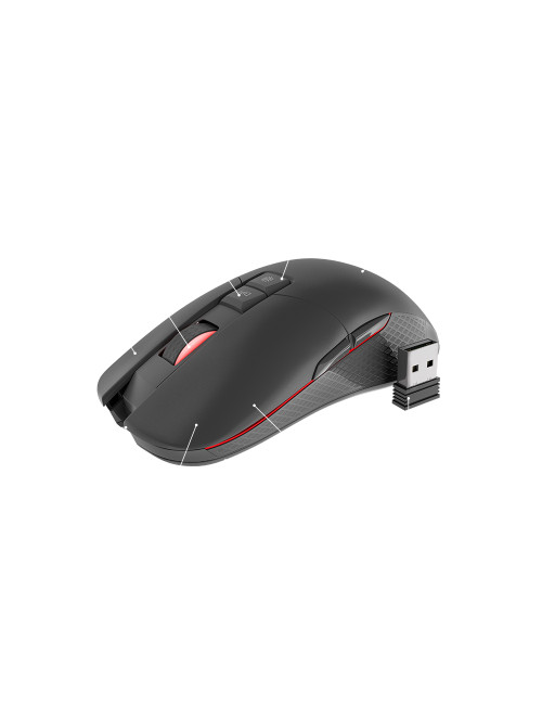 Genesis ZIRCON 330 Wireless, Gaming Mouse, Black