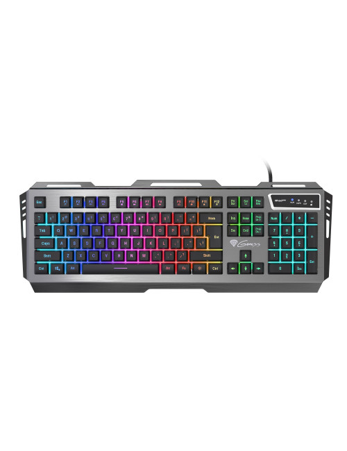 Genesis Rhod 420 Gaming keyboard, RGB LED light, US, Wired, Black