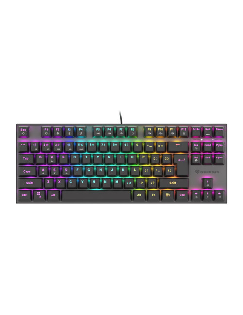 Genesis THOR 303 TKL, Mechanical Gaming Keyboard, RGB LED light, US, Black, Wired, USB Type-A