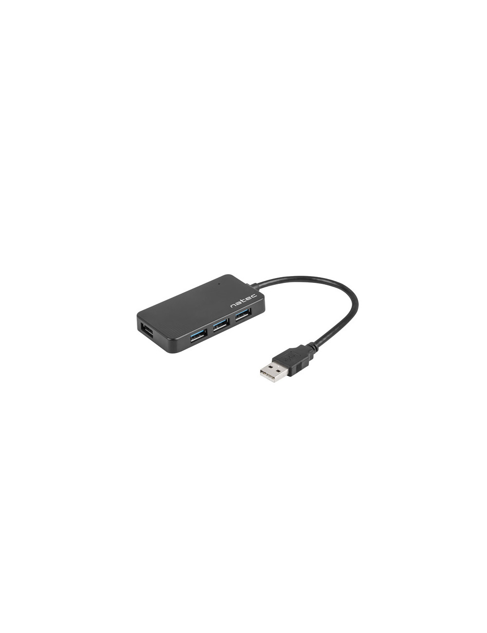 Natec USB 3.0 HUB, Moth, 4-Port, Black
