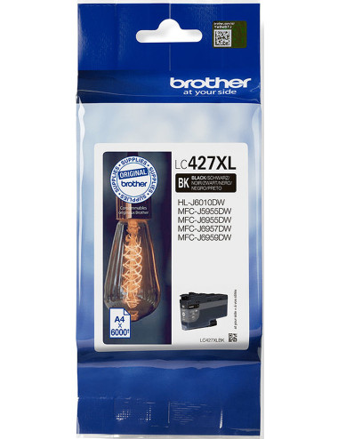 Brother LC427XLBK Ink Cartridge, Black